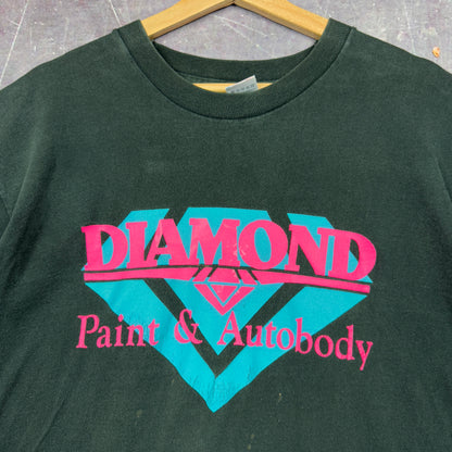 90s Black Diamond Paint & Autobody Graphic Shirt XL 0934