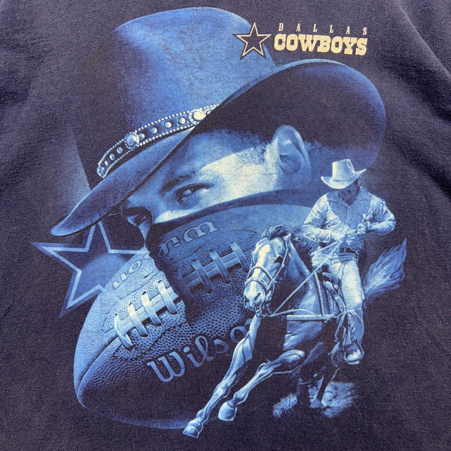 90s Blue Dallas Cowboys Shirt 4245