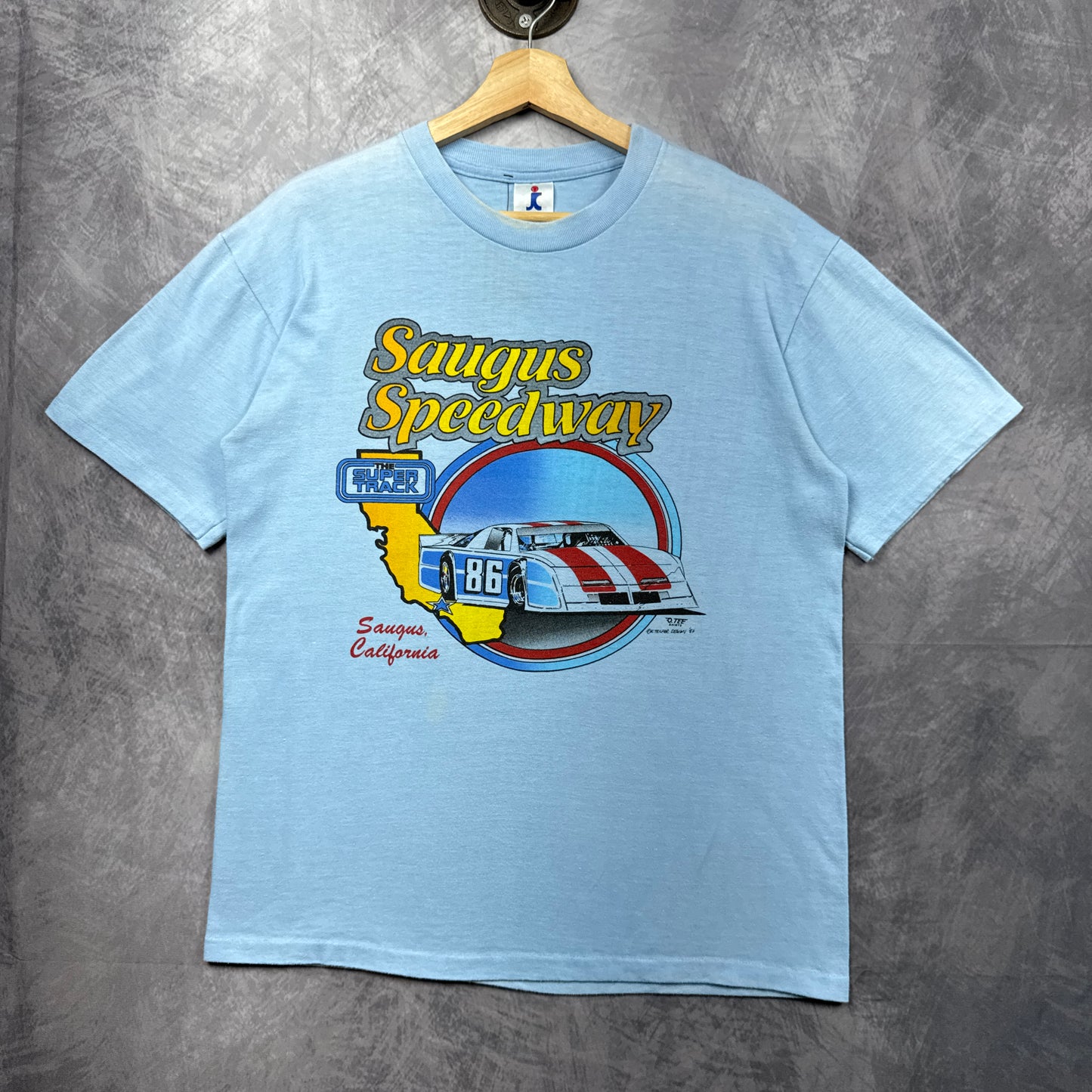 90s Blue Saugus Speedway Shirt 3971