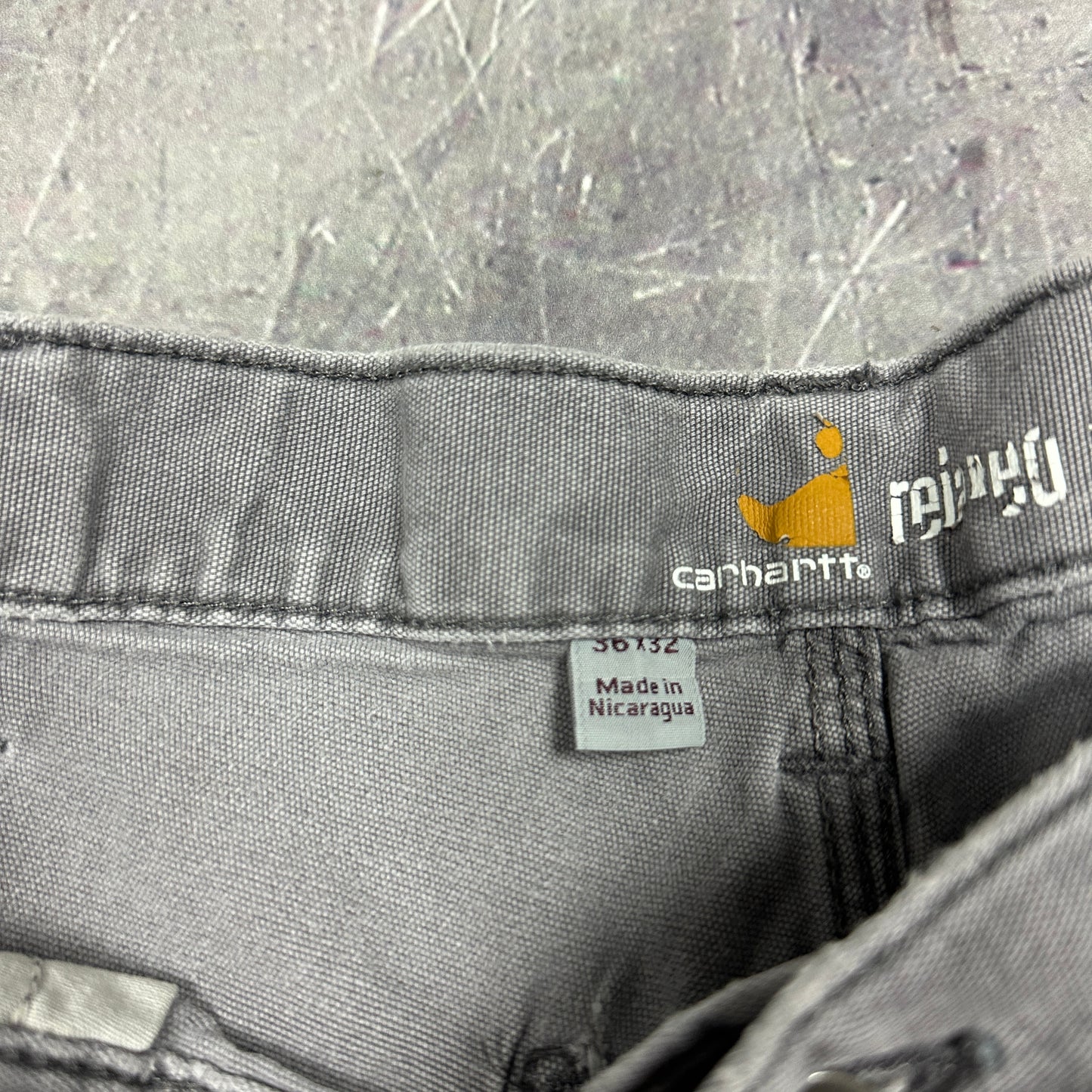 00s Gray Carhartt Lightweight Carpenter Work Pants 36x30 AG36