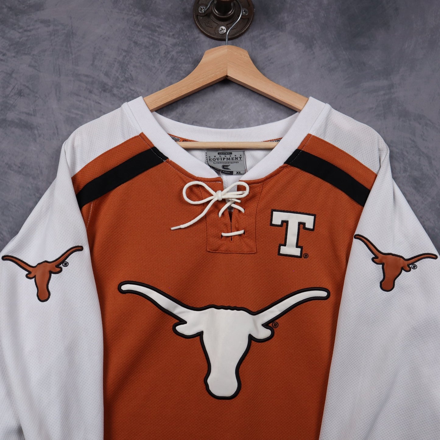 00s Orange Texas Longhorns Colosseum Hockey Jersey 5889
