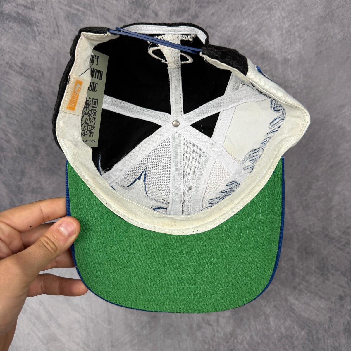 90s Black Dallas Cowboys Logo Athletic Snapback Hat 6873