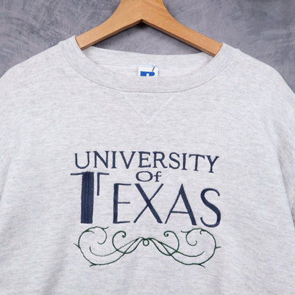 90s Grey University of Texas Crewneck Sweatshirt 5832