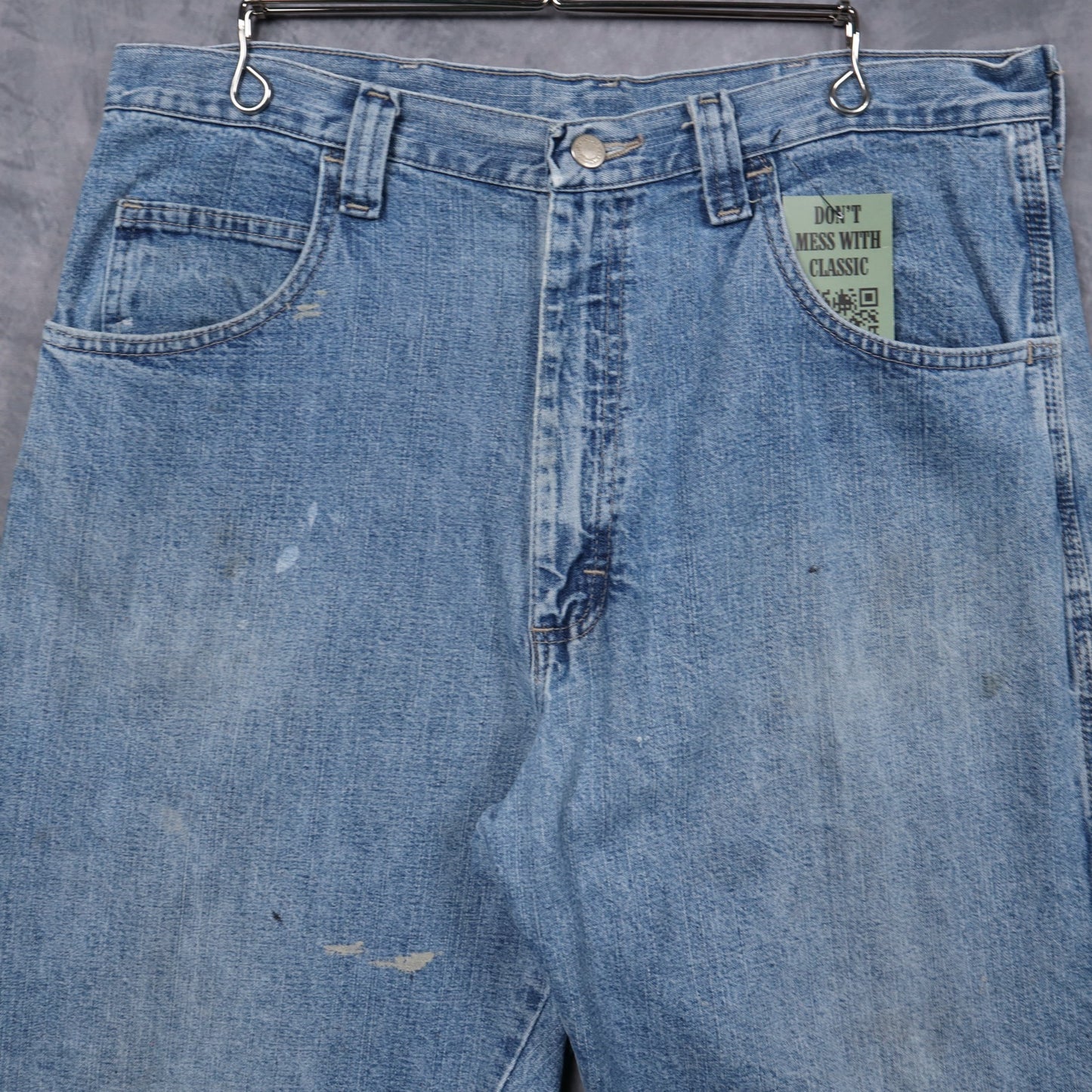 Y2K Light Wash Wrangler Carpenter Denim Shorts 5196