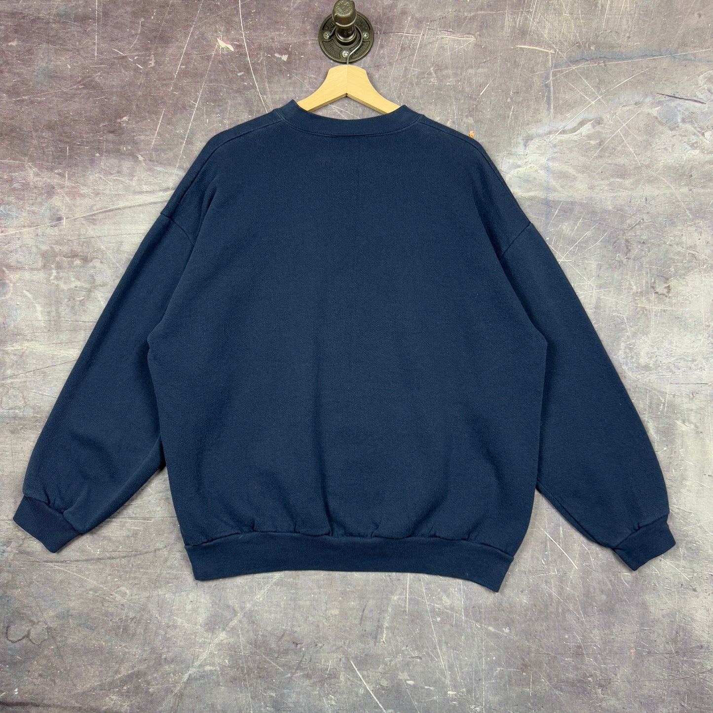 90s Navy Blue St. Louis Rams Football Graphic Crewneck Sweatshirt L 1248