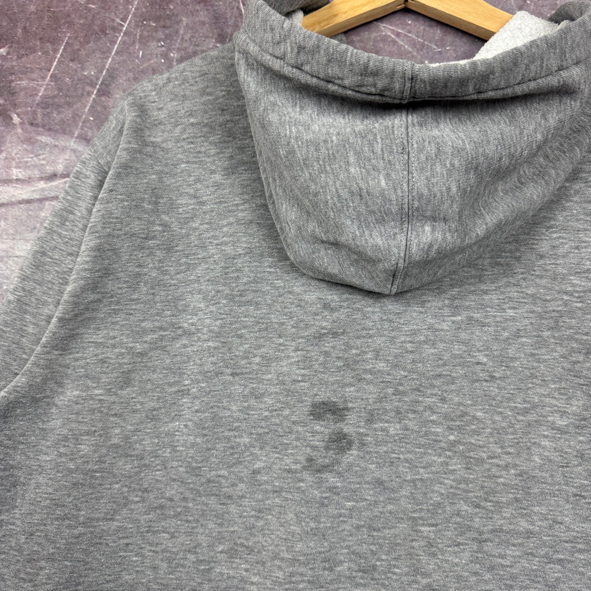 Early 00s Heather Grey Oakley Spellout Logo Graphic Zip Up Hoodie L 1942