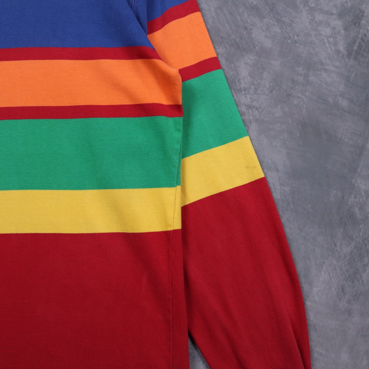 90s Polo Ralph Lauren Rainbow Striped Rugby Shirt 5135