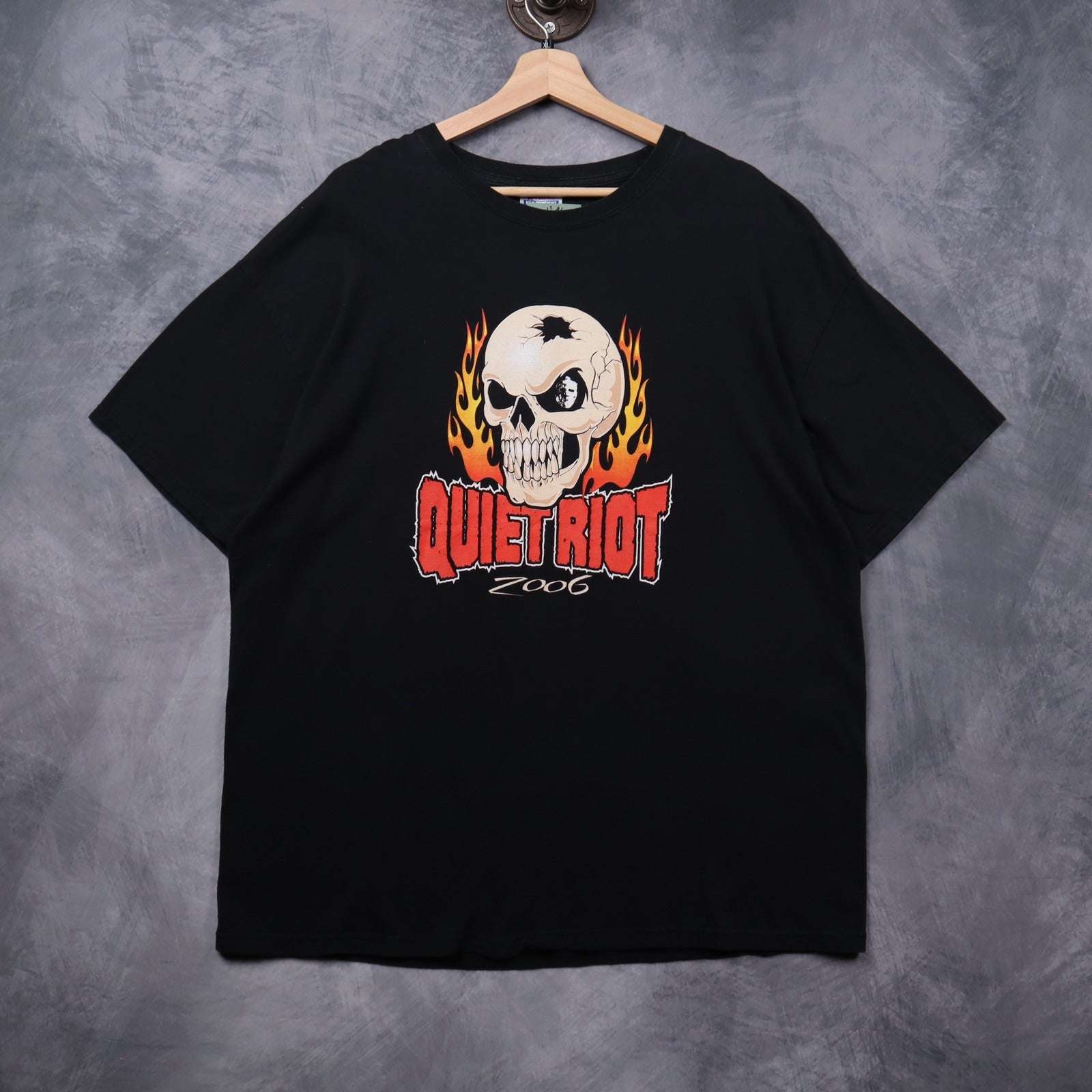 2006 Black Quiet Riot Kick Ass World Tour Shirt 5378