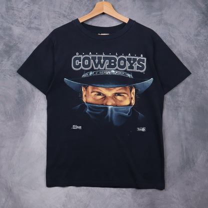1992 Black Dallas Cowboys Salem Sportswear Shirt 6654