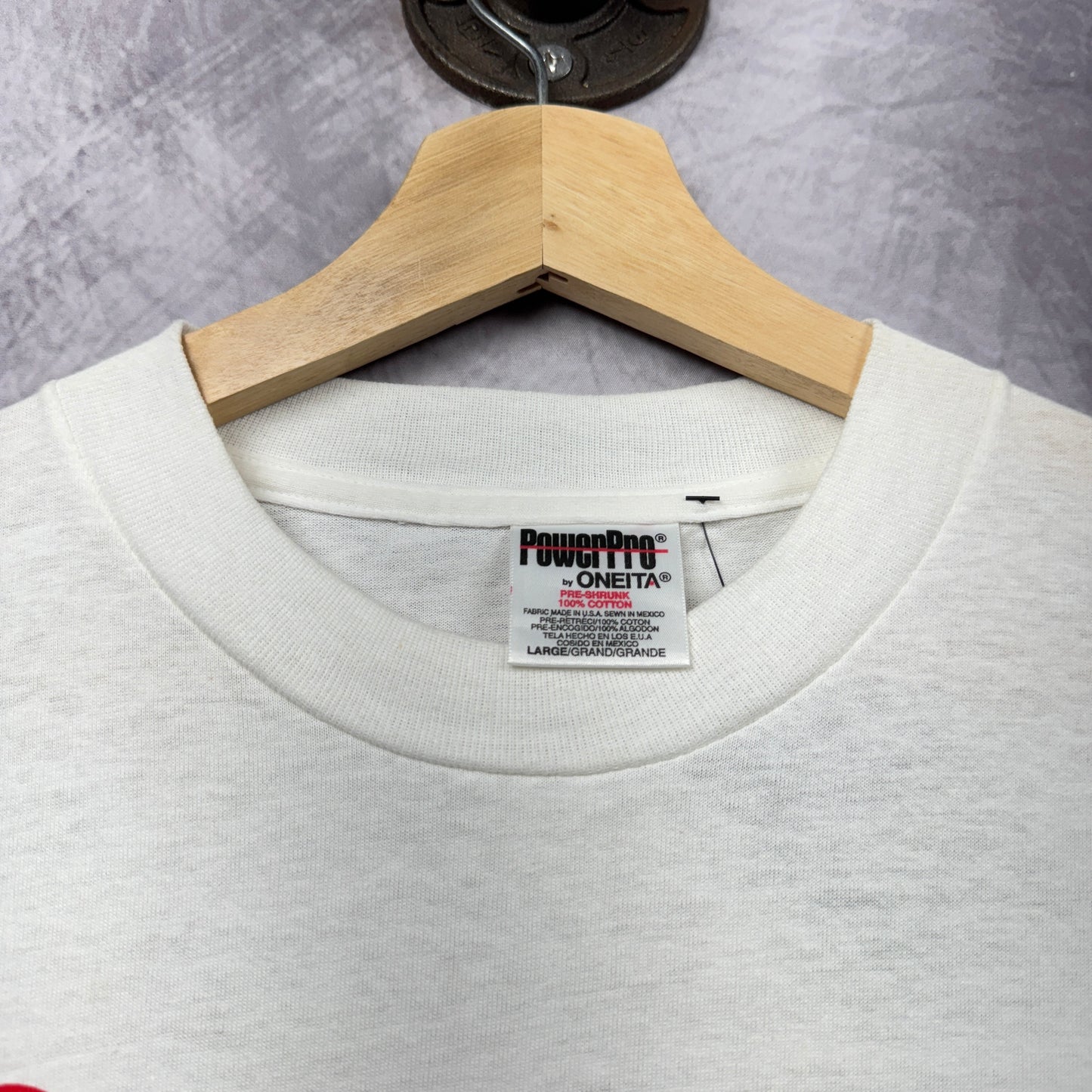 90s White Saturn Shirt 3902