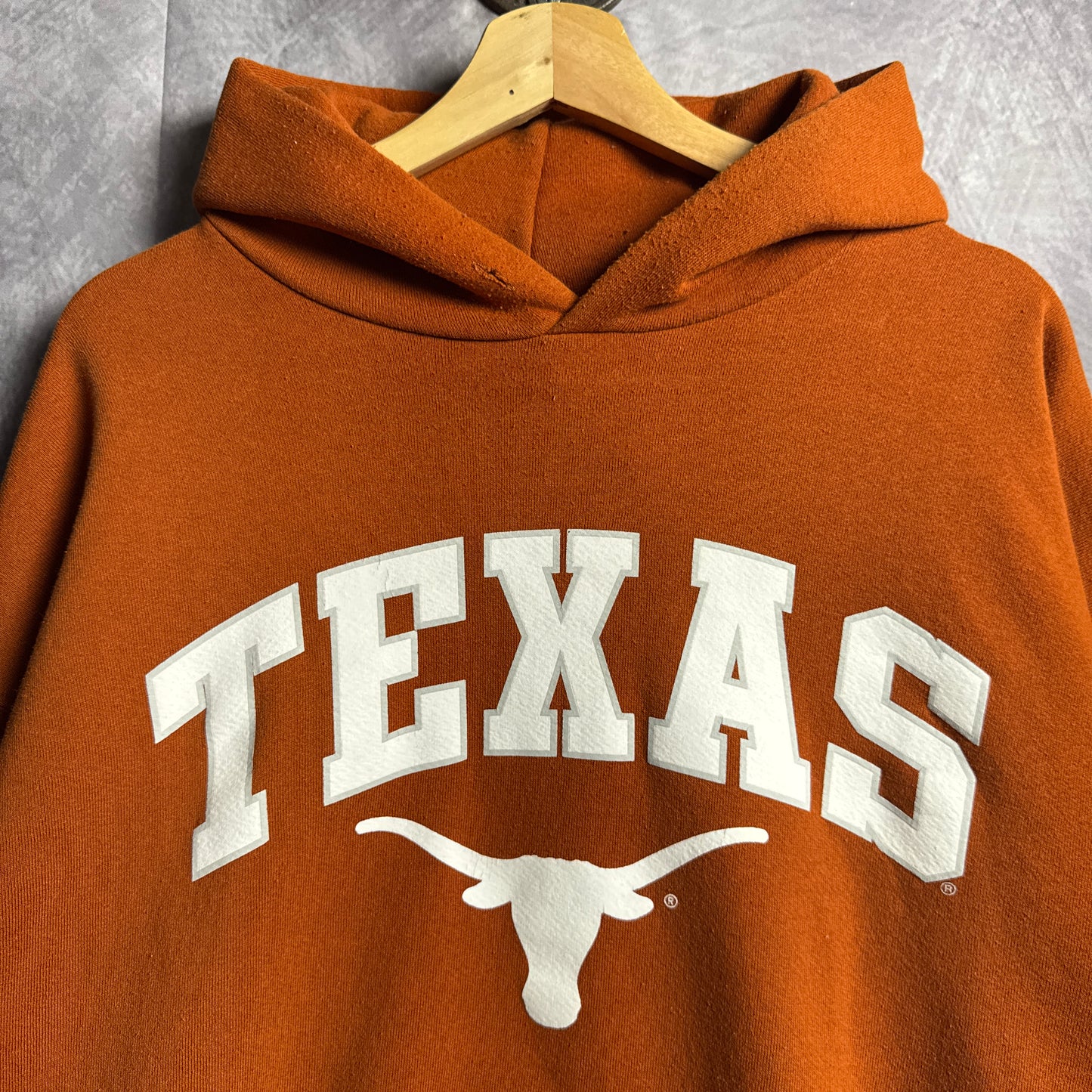 90s Orange Russell Texas Longhorns Hoodie 4429