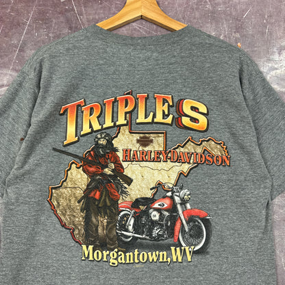 00s Grey Harley Davidson Shirt C33