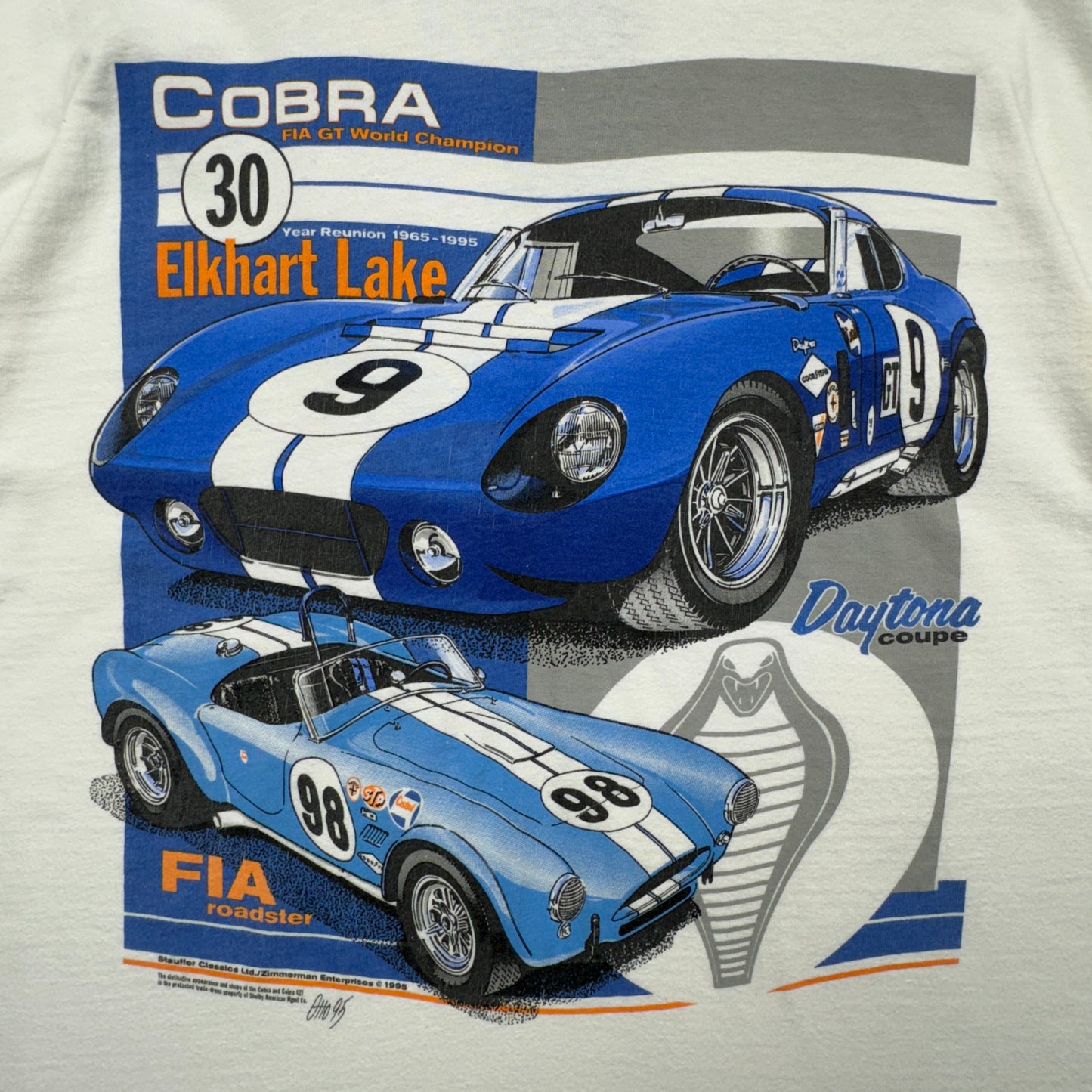 90s White Ford Shelby Cobra Shirt 3889