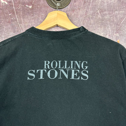 Early 00s Black Rolling Stones Tongue Graphic Shirt M 2961