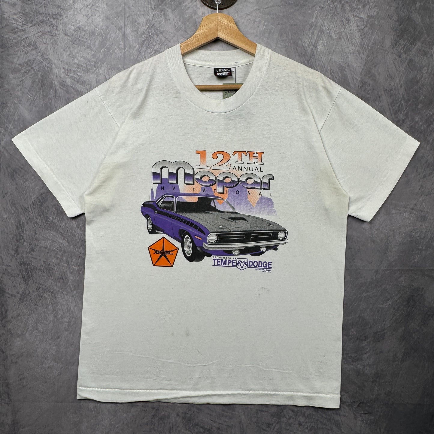 90s White Mopar Invitational Shirt 3948