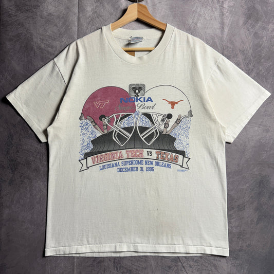 1995 White Texas Longhorns Nokia Sugar Bowl Shirt 4565