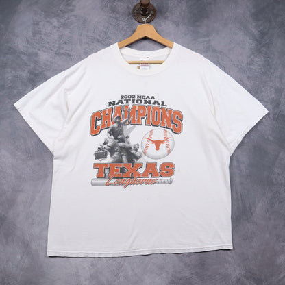 2002 White Texas Longhorns NCAA National Champions Shirt 5761