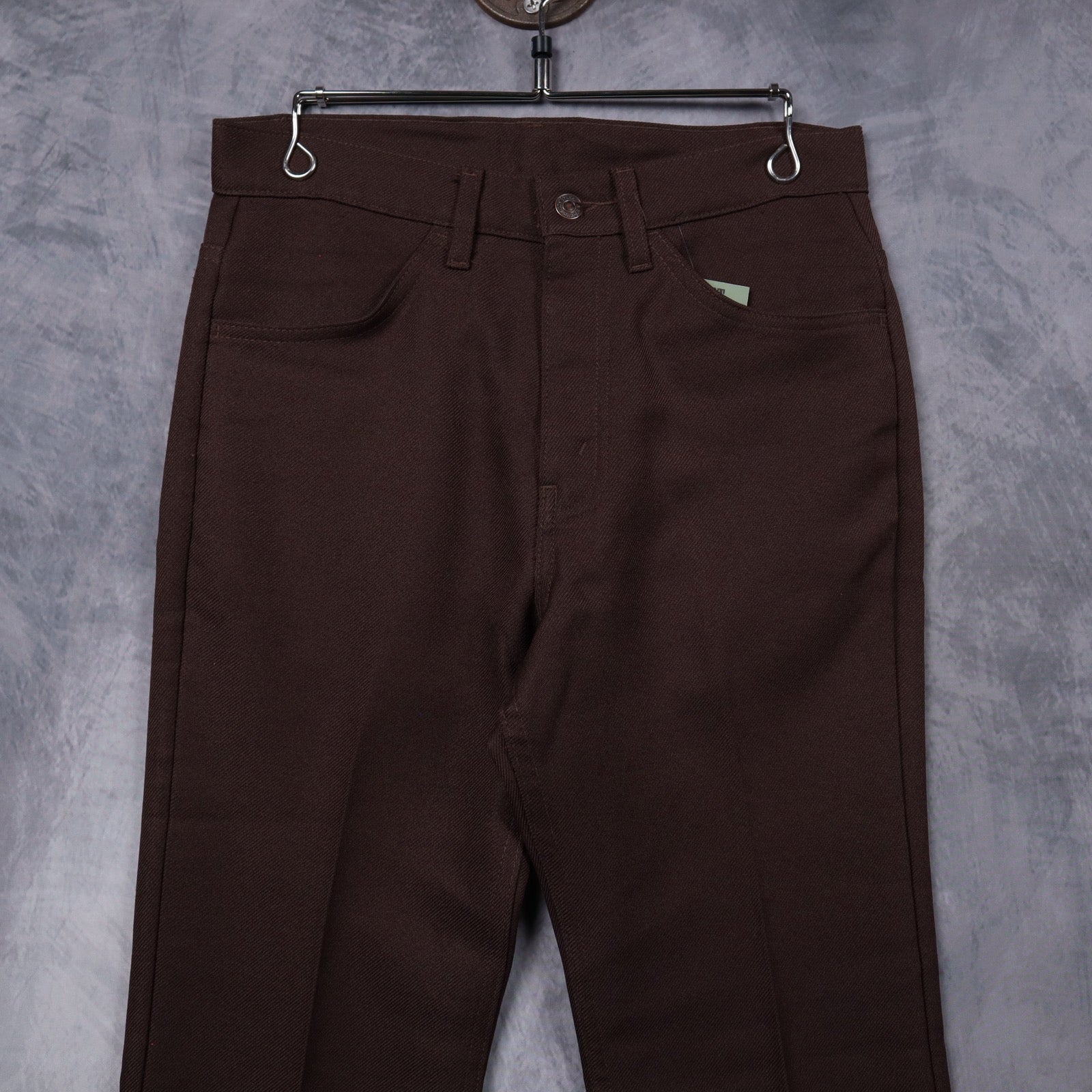 70s Brown Levi's Boot Cut Pants 5217
