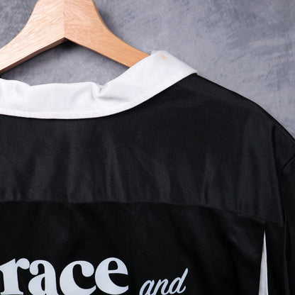 90s Black Grace and Frankie Jerry Bowling Shirt 5470