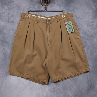 90s Tan Gap Pleated Chino Shorts 5179