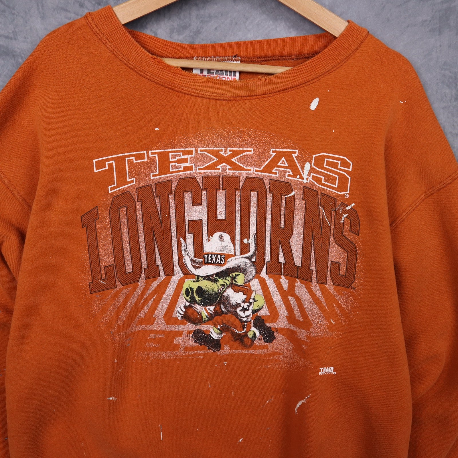 90s Orange Texas Longhorns Crewneck Sweatshirt 5685