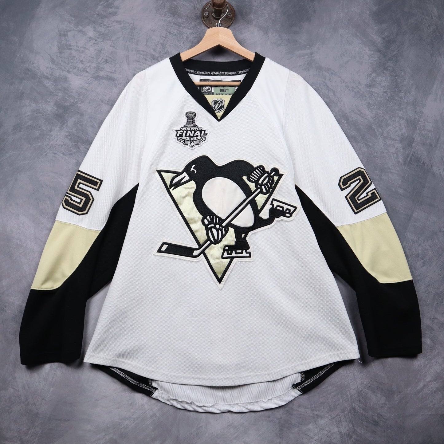 2009 White Pittsburgh Penguins Stanley Cup Final Talbot #25 Hockey Jersey 4872