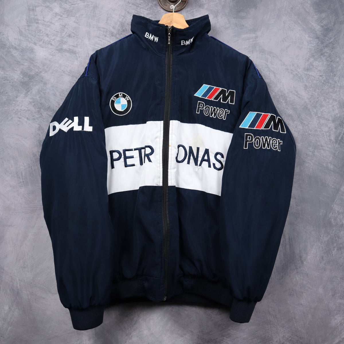 00s Navy Blue BMW Sauber F1 Team Petronas Racing Jacket 7350