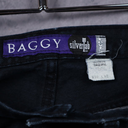90s Faded Black Levi's SilverTab Baggy Jeans 5066