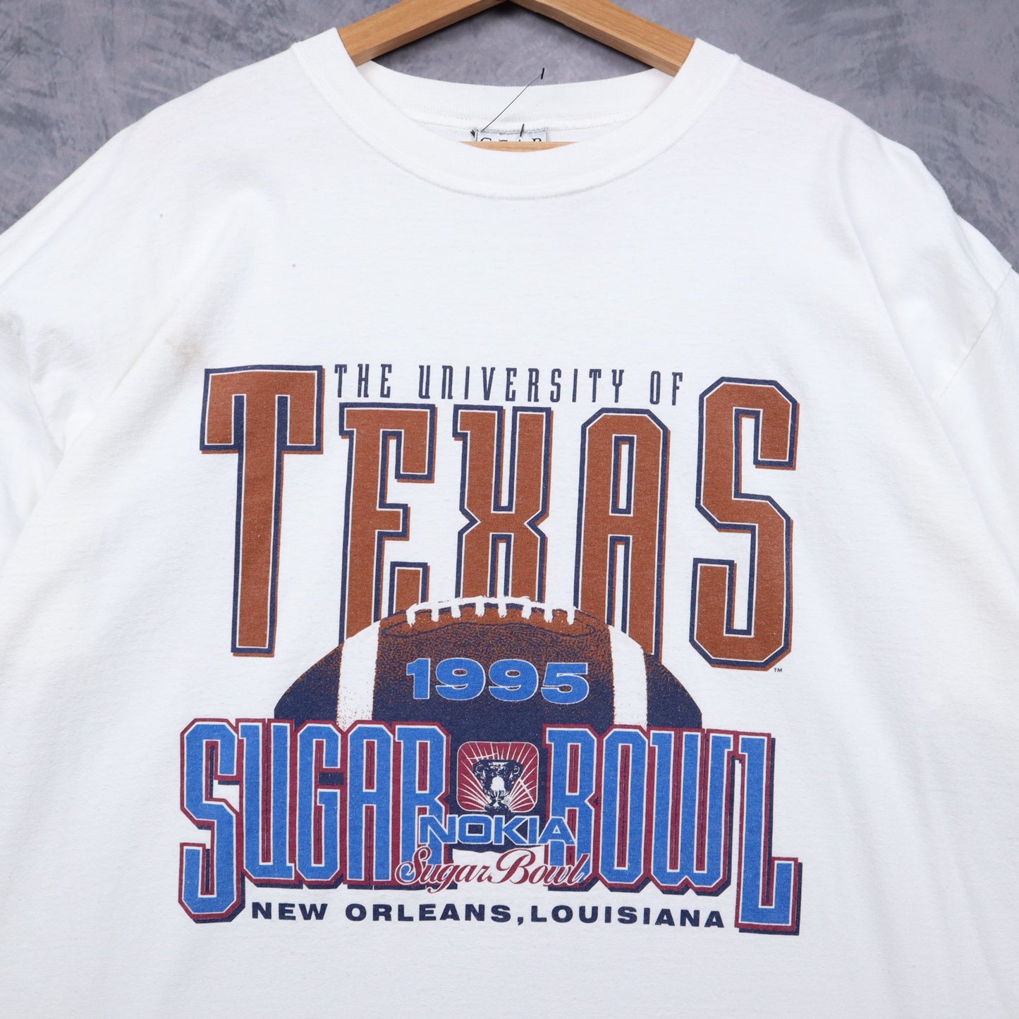 1995 White University Of Texas Sugar Bowl Shirt 5809