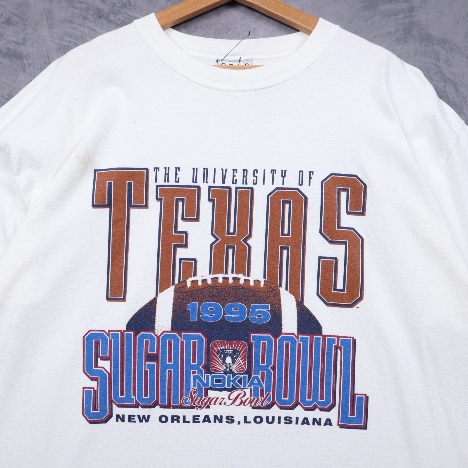 1995 White University Of Texas Sugar Bowl Shirt 5809