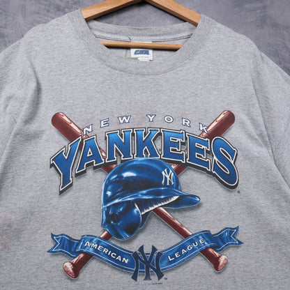 2004 Heather Gray New York Yankees American League Shirt 5351