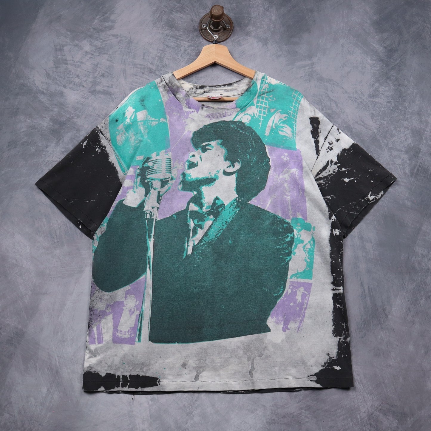 90s James Brown Mosquitohead All Over Print Shirt 5122