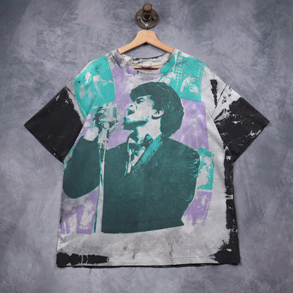 90s James Brown Mosquitohead All Over Print Shirt 5122