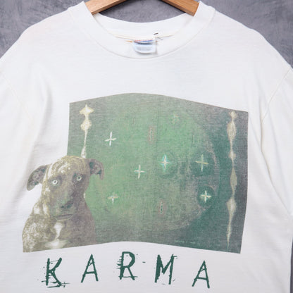 1998 White Rick Springfield Karma Tour Shirt 5343