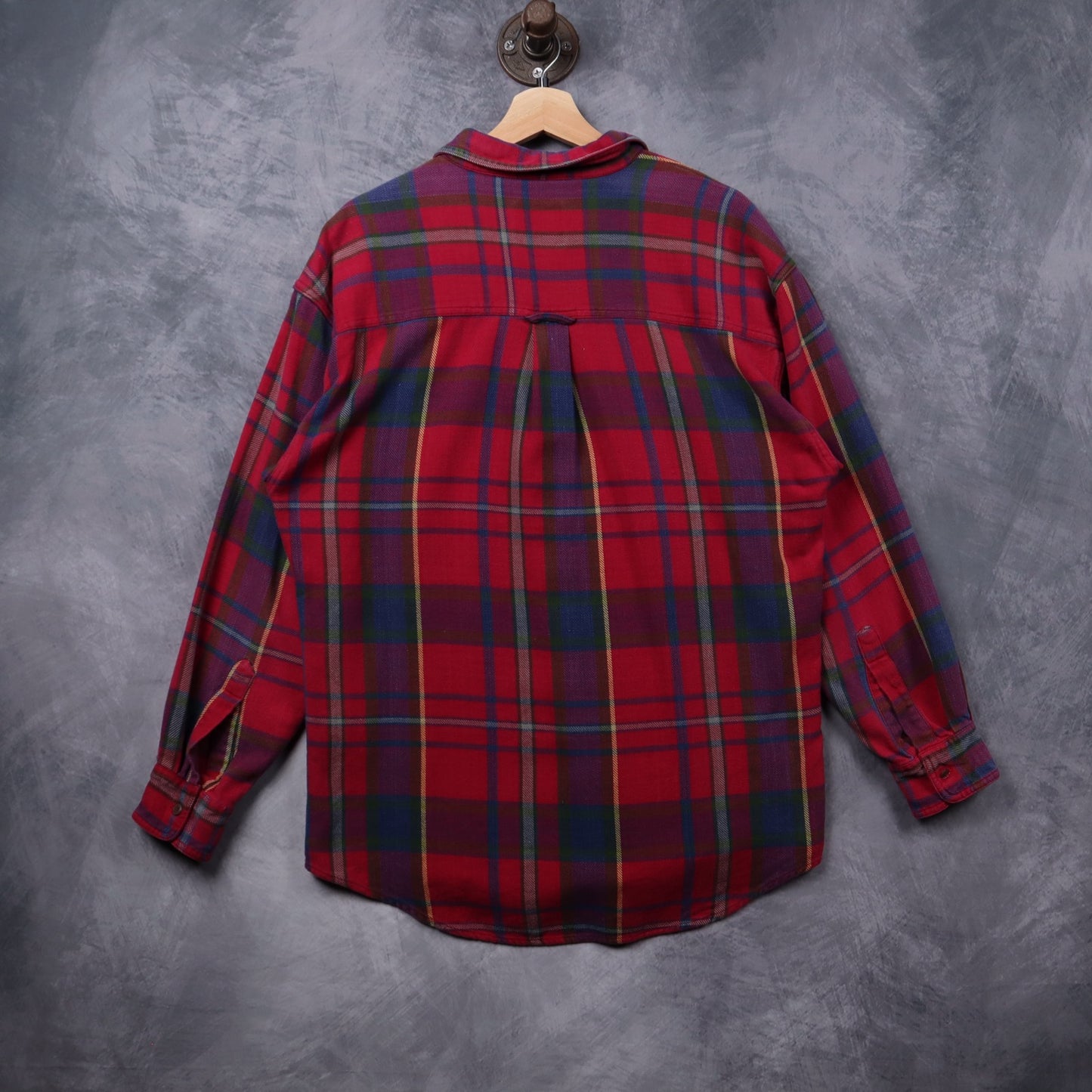 90s Red Chaps Ralph Lauren Plaid Flannel Shirt 5315