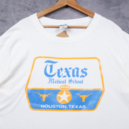 90s White Texas Medical School Houston Shirt 5743