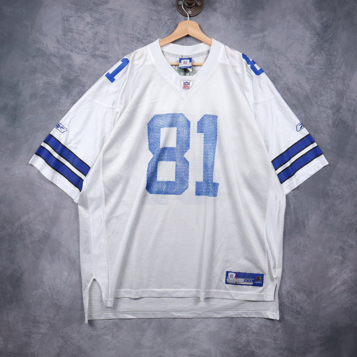00s White Dallas Cowboys Terrell Owens #81 Reebok NFL Jersey 6673