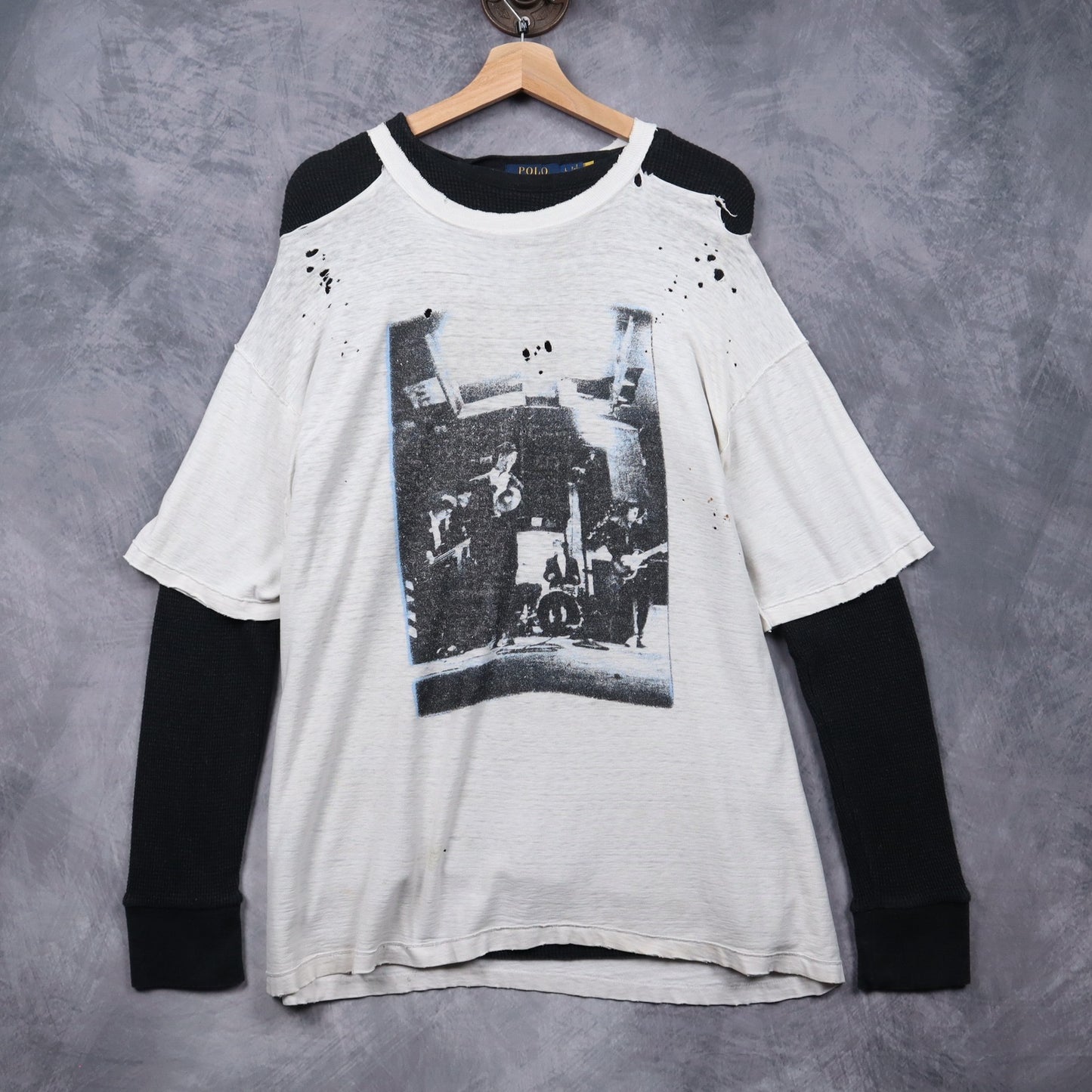 1988 White R.E.M. Distressed Turn You Inside Out Shirt 4978