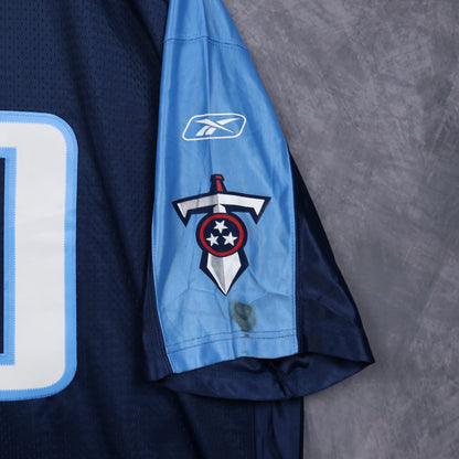 00s Navy Blue Tennessee Titans Vince Young #10 Reebok NFL Jersey 6572