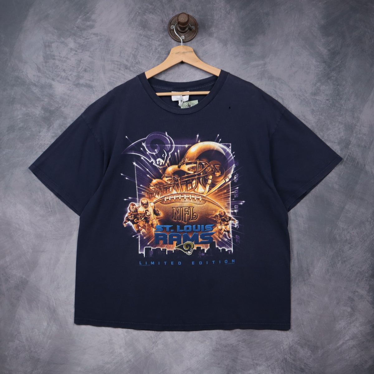 00s Navy Blue St. Louis Rams NFL Limited Edition Shirt 6591