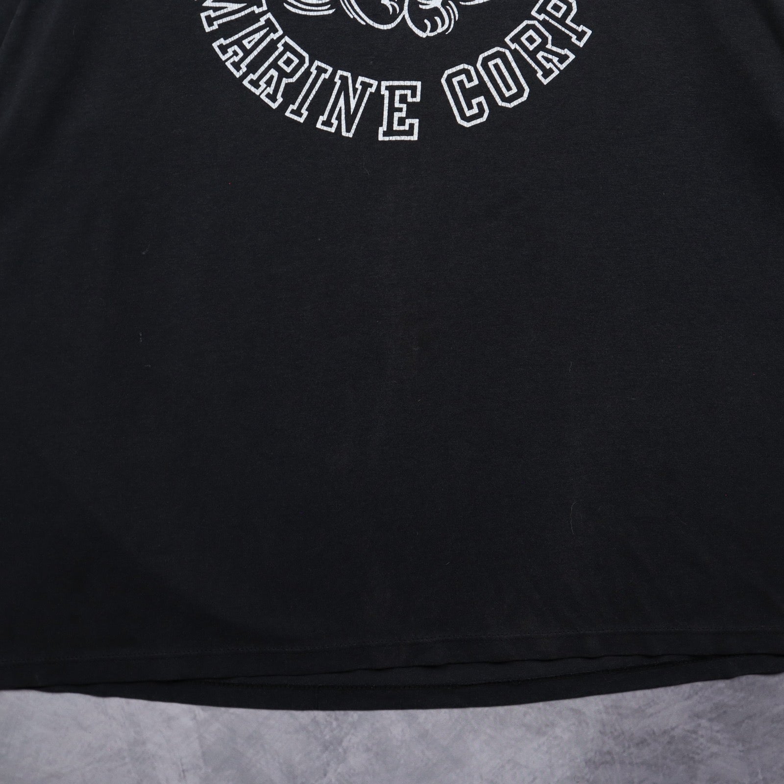 90s Black United States Marine Corps Bulldog Shirt 5579