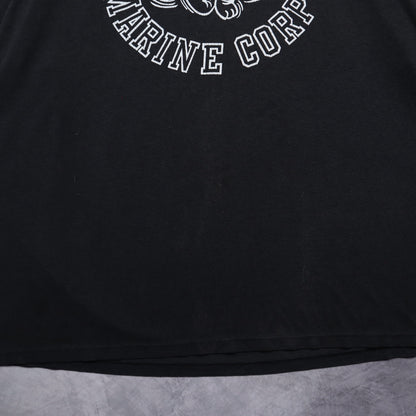 90s Black United States Marine Corps Bulldog Shirt 5579
