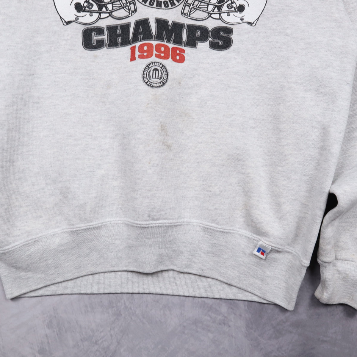 1996 Grey Texas Longhorns Inaugural Champs Crewneck Sweatshirt 5656