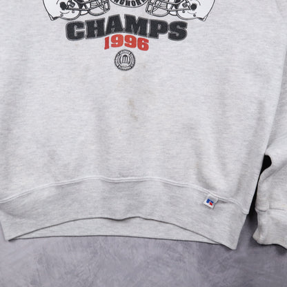 1996 Grey Texas Longhorns Inaugural Champs Crewneck Sweatshirt 5656