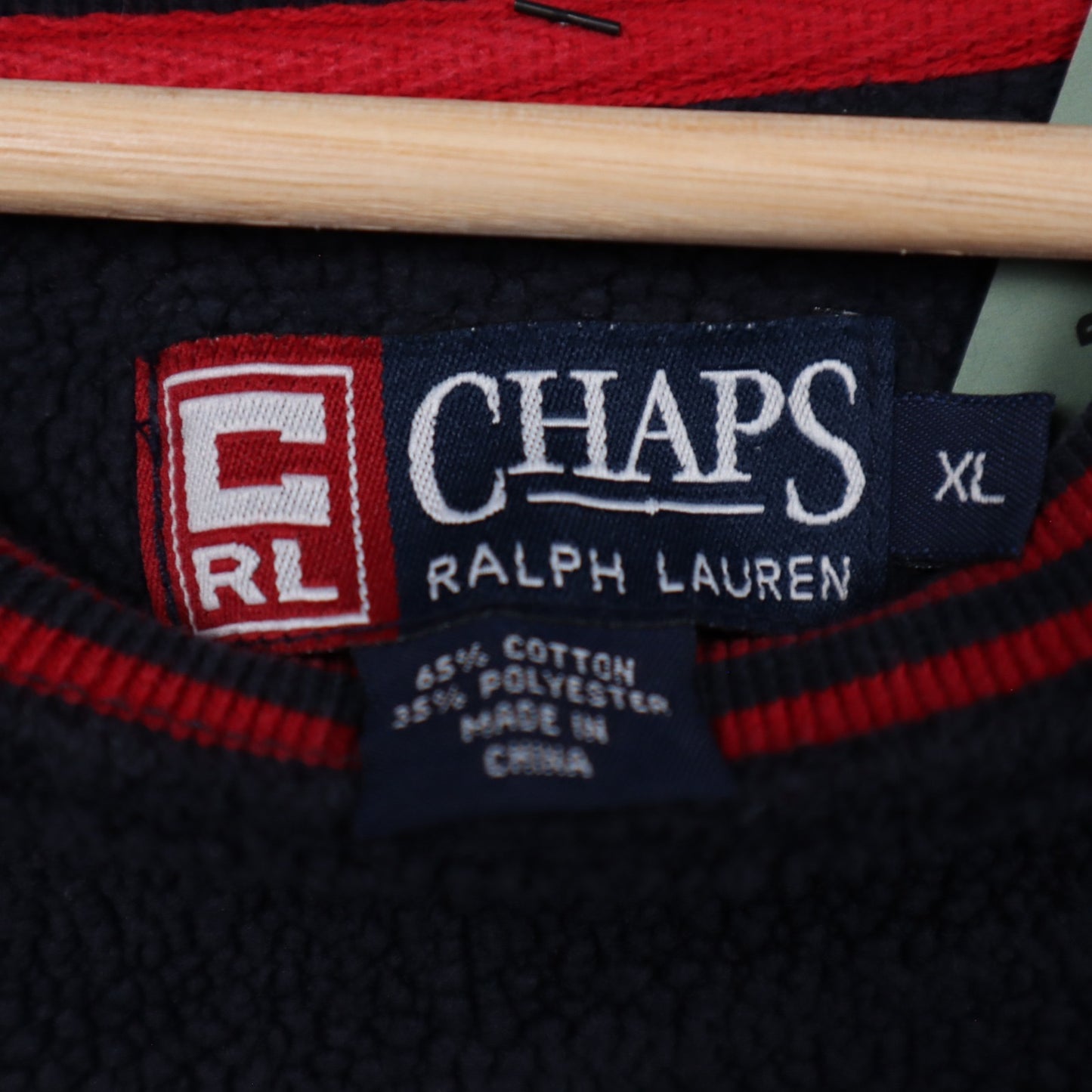 90s Navy Blue Chaps Ralph Lauren Embroidered Fleece 4715