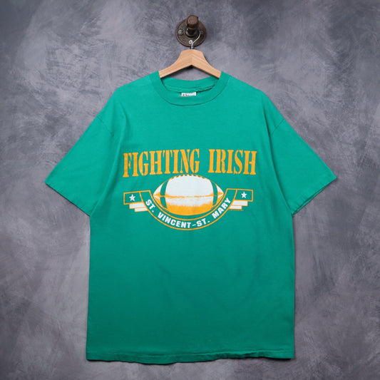 90s Green St. Vincent-St. Mary Fighting Irish Football Shirt 5421