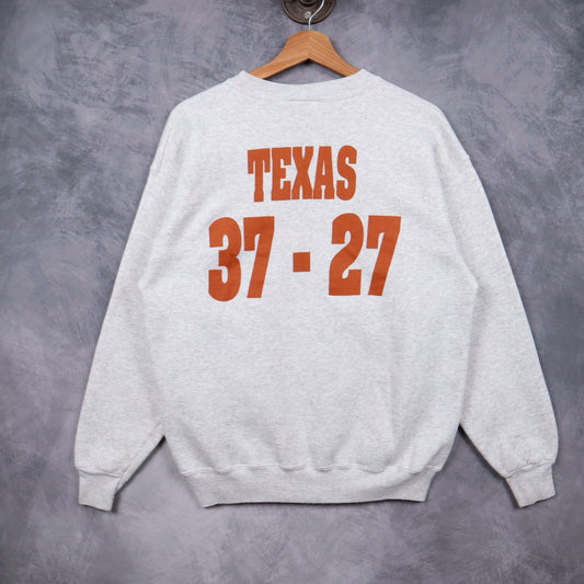1996 Grey Texas Longhorns Big 12 Champions Crewneck Sweatshirt 5701