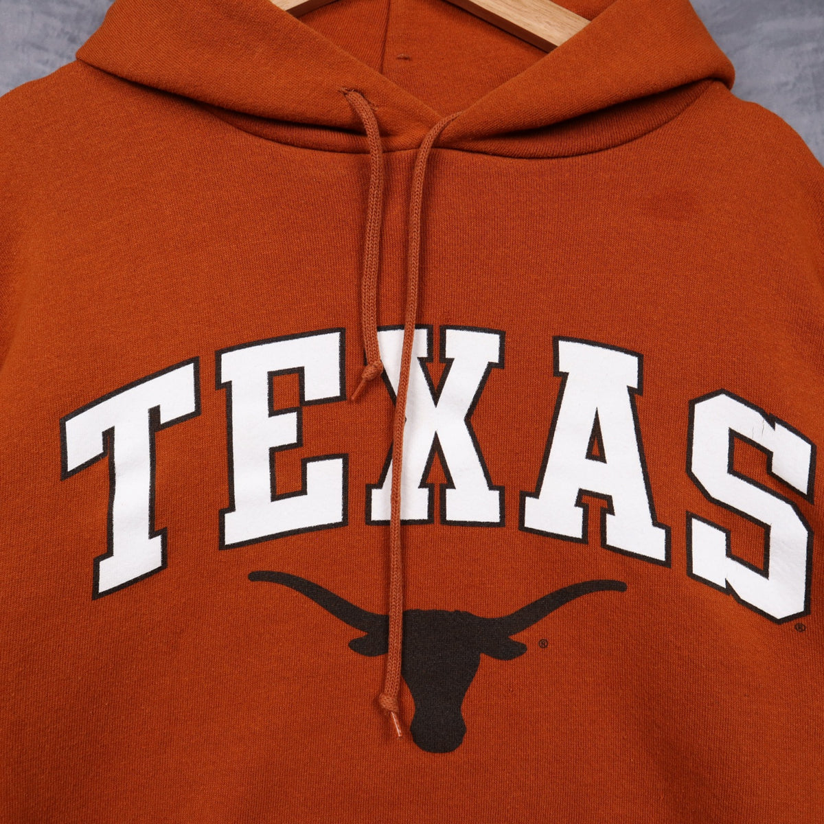 00s Burnt Orange Texas Longhorns Russell Athletic Hoodie 5648