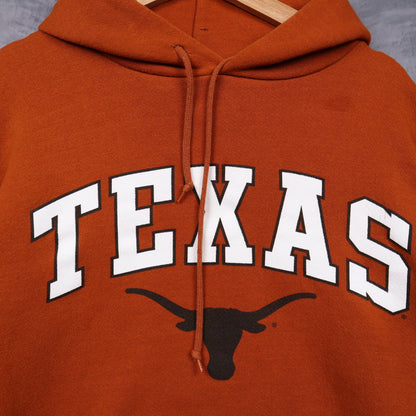 00s Burnt Orange Texas Longhorns Russell Athletic Hoodie 5648