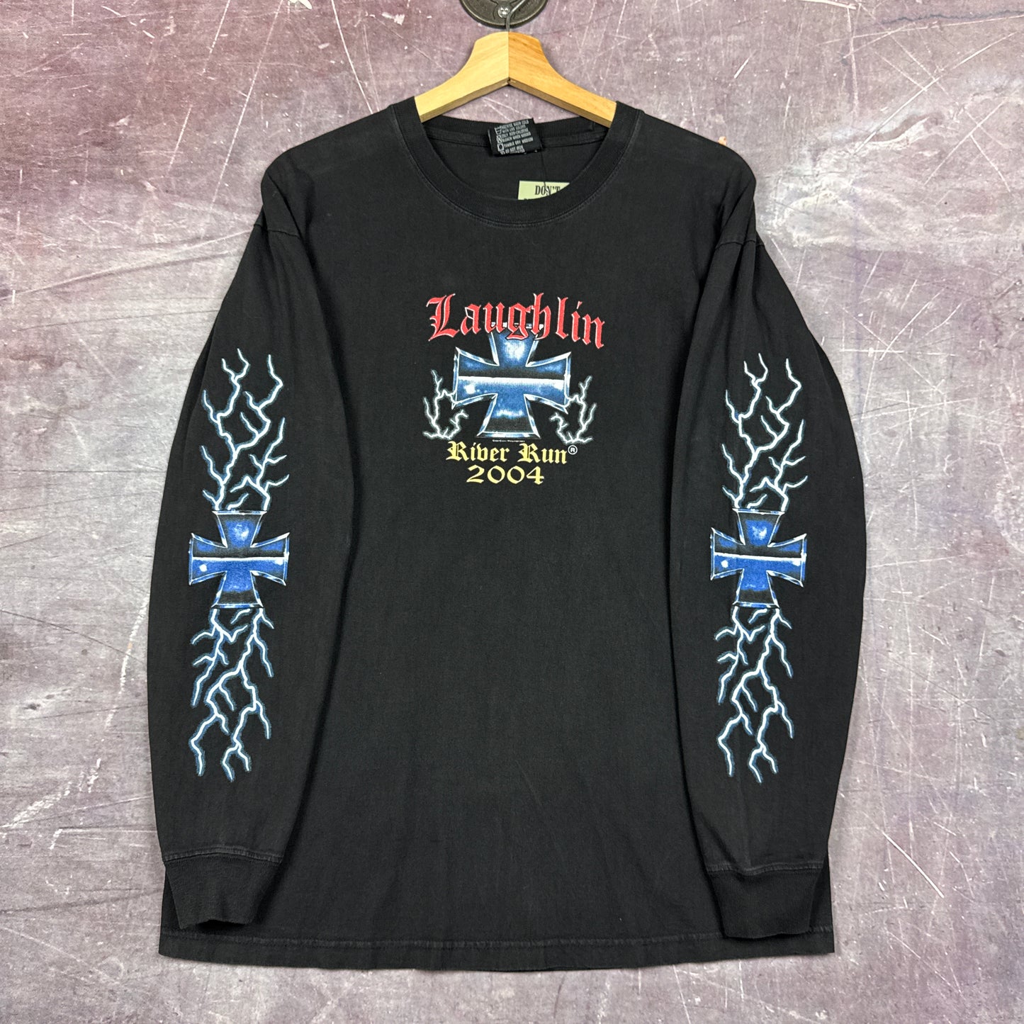 00s Black Lighting Choppers Long Sleeve Shirt L 3060